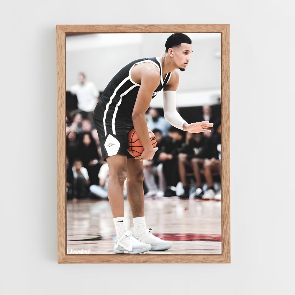 Poster Dunk en Noir et Blanc – affiche Basketball (vue 4)